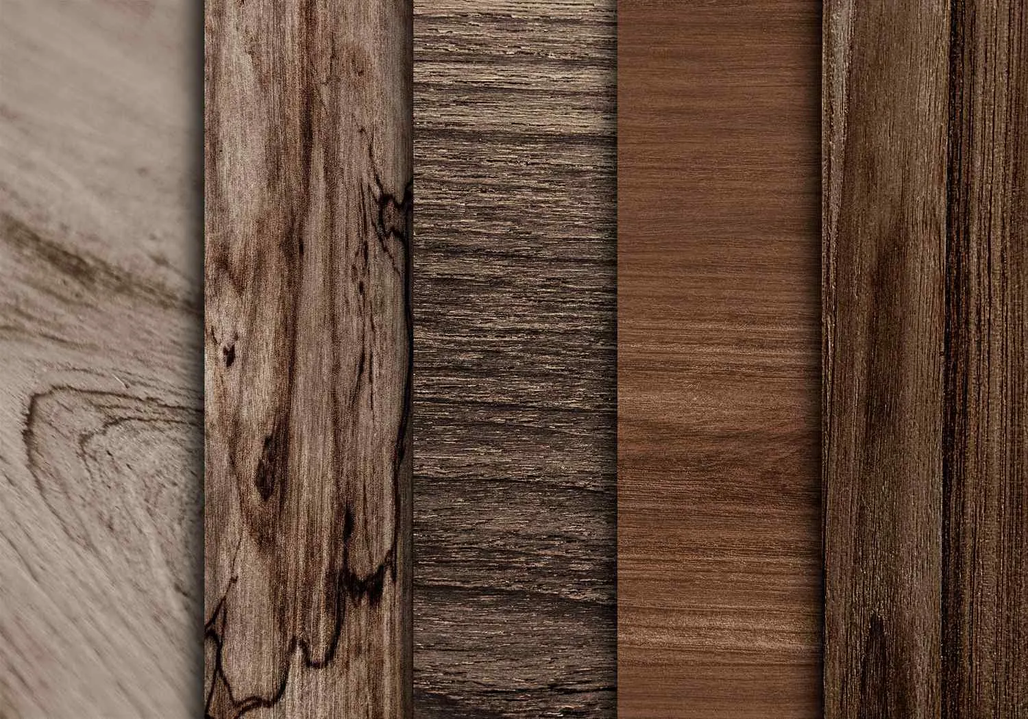 Planning a Walk-in Wardrobe: Varieties of different woods for materials